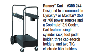 Miller Dynasty /Maxstar 350/700, 4 Wheel Cart #300244 for sale at Welders Supply